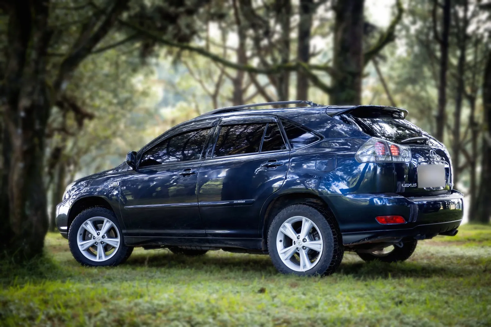 Lexus RX 400h Hybrid from the rear three-quarter